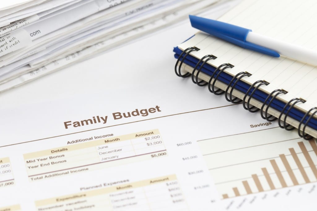 Photo of a family budget