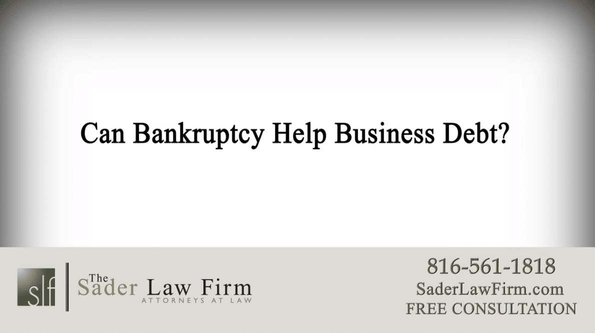 Can Bankruptcy Help Business Debt?